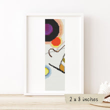 Composition VIII Bookmark Cross Stitch Pattern | Wassily Kandinsky