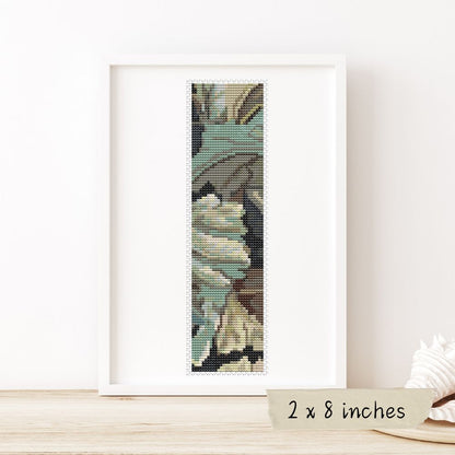 Leaves Bookmark Cross Stitch Pattern | William Morris