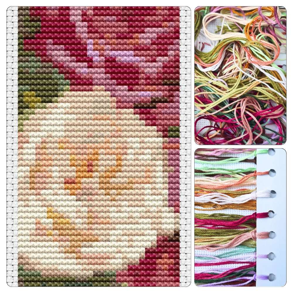 Roses Bookmark Cross Stitch Kit
