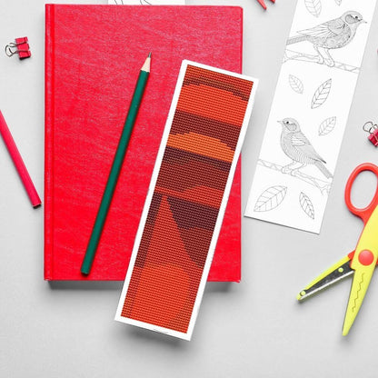 Quiet Burning Bookmark Cross Stitch Pattern