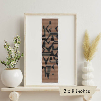 Lightly Touching Bookmark Cross Stitch Pattern