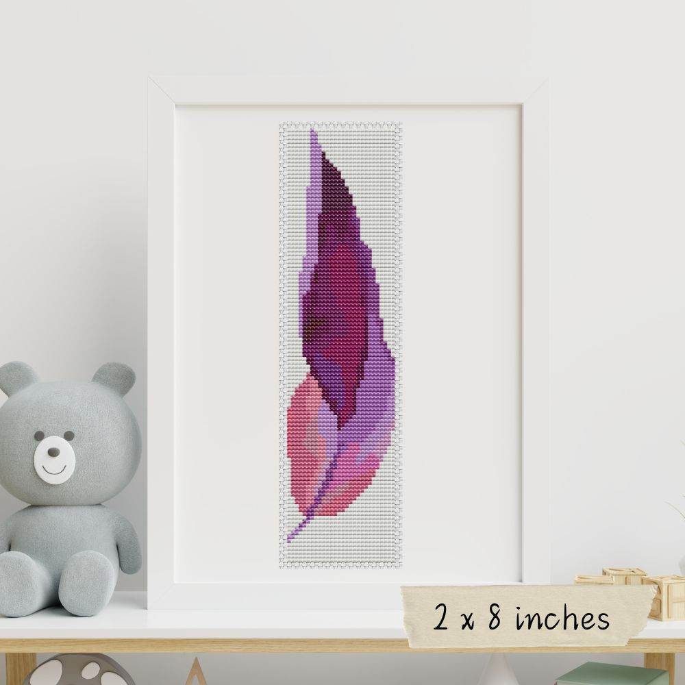 A Feather Bookmark Cross Stitch Pattern by The Art of Stitch