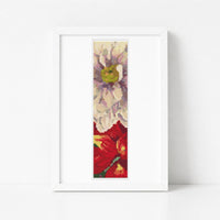 Japan Dahlia Bookmark Cross Stitch Kit - Bookmark Cross Stitch Kit - Tanigami Konan