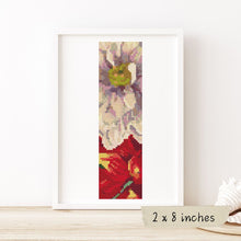 Japan Dahlia Bookmark Cross Stitch Kit | Tanigami Konan