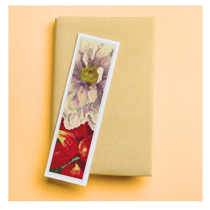 Japan Dahlia Bookmark Cross Stitch Kit | Tanigami Konan