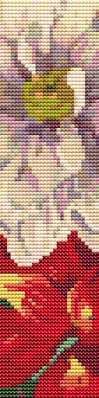 Japan Dahlia Bookmark Cross Stitch Kit | Tanigami Konan