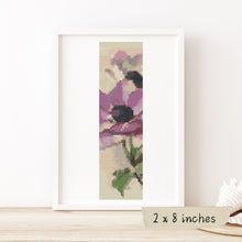 Purple Flowers Bookmark Cross Stitch Kit | Catharina Klein