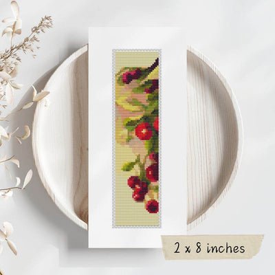 Berries Bookmark Cross Stitch Pattern
