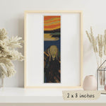 The Scream Bookmark Cross Stitch Pattern by Edvard Munch