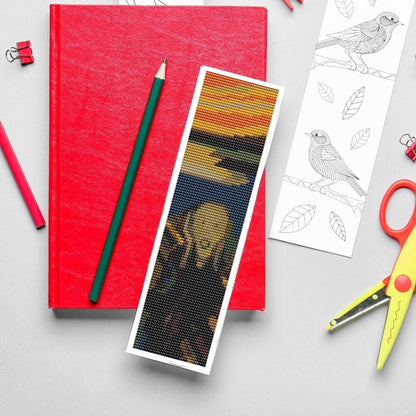 The Scream Bookmark Cross Stitch Pattern