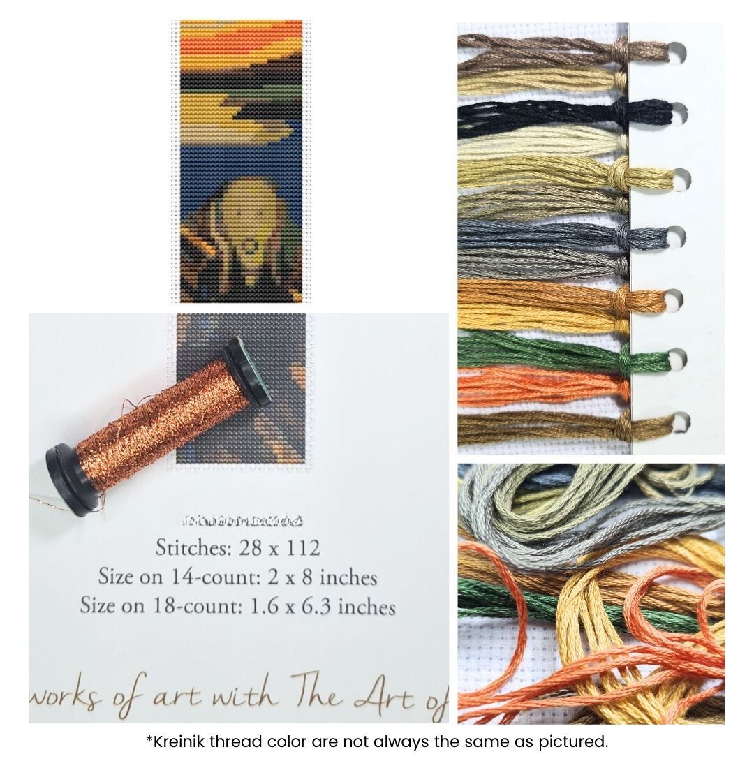 The Scream Bookmark Cross Stitch Kit | Edvard Munch