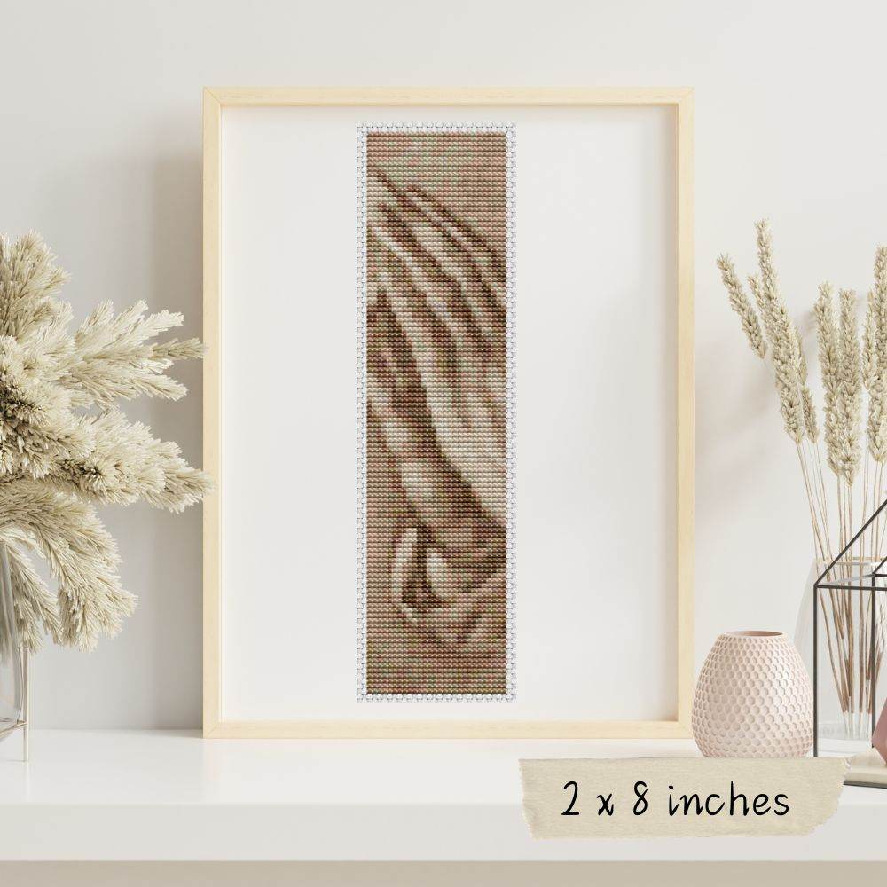 Praying Hands In Sepia Bookmark Cross Stitch Pattern by Albrecht Durer