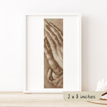 Praying Hands In Sepia Bookmark Cross Stitch Kit | Albrecht Durer