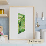 A Side of Cabbage Bookmark Cross Stitch Pattern by The Art of Stitch