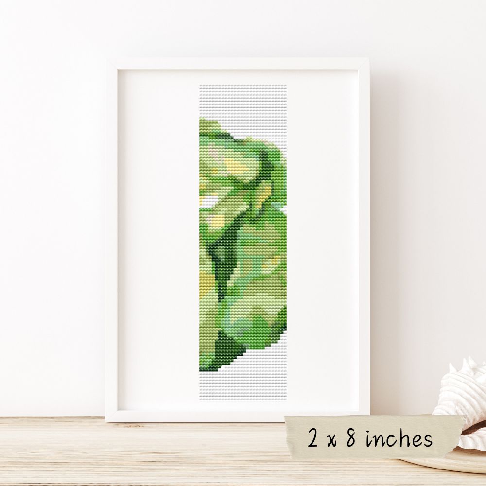 A Side of Cabbage Bookmark Cross Stitch Kit | The Art of Stitch