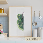 A Side of Kale Bookmark Cross Stitch Pattern by The Art of Stitch