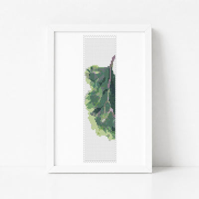 A Side of Kale Bookmark Cross Stitch Pattern