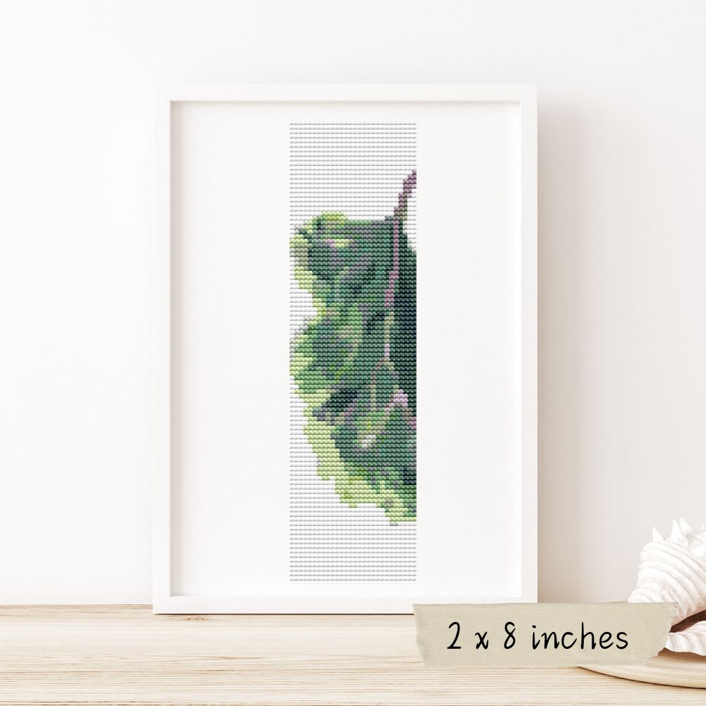 A Side of Kale Bookmark Cross Stitch Kit | The Art of Stitch