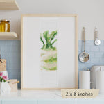 A Side of Turnip Bookmark Cross Stitch Pattern by The Art of Stitch