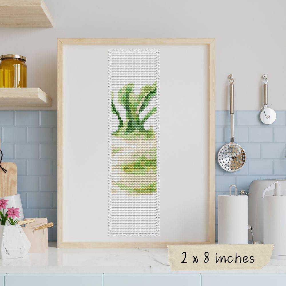A Side of Turnip Bookmark Cross Stitch Pattern by The Art of Stitch