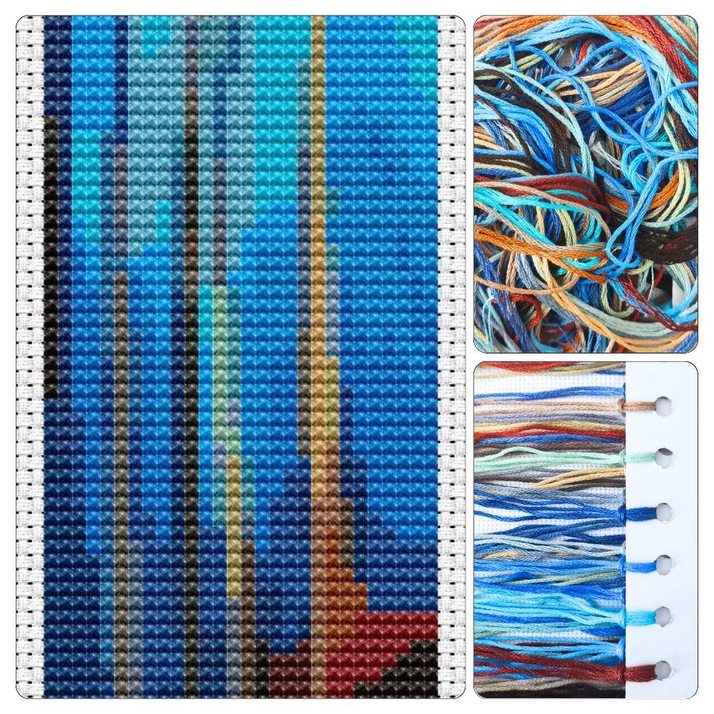 Blue Sky Bookmark Cross Stitch Kit