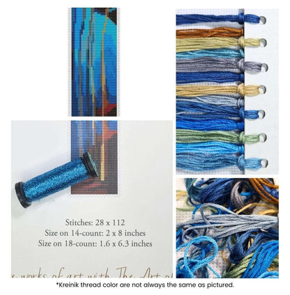 Blue Sky Bookmark Cross Stitch Kit | Emily Carr