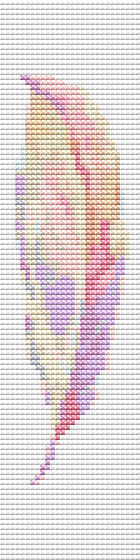 Pastel Feather Bookmark Cross Stitch Kit | The Art of Stitch