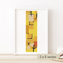 Characters in Yellow Bookmark Cross Stitch Kit | Paul Klee