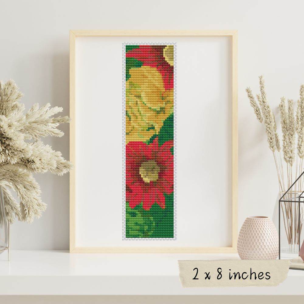 Summer Flowers Bookmark Cross Stitch Kit by The Art of Stitch
