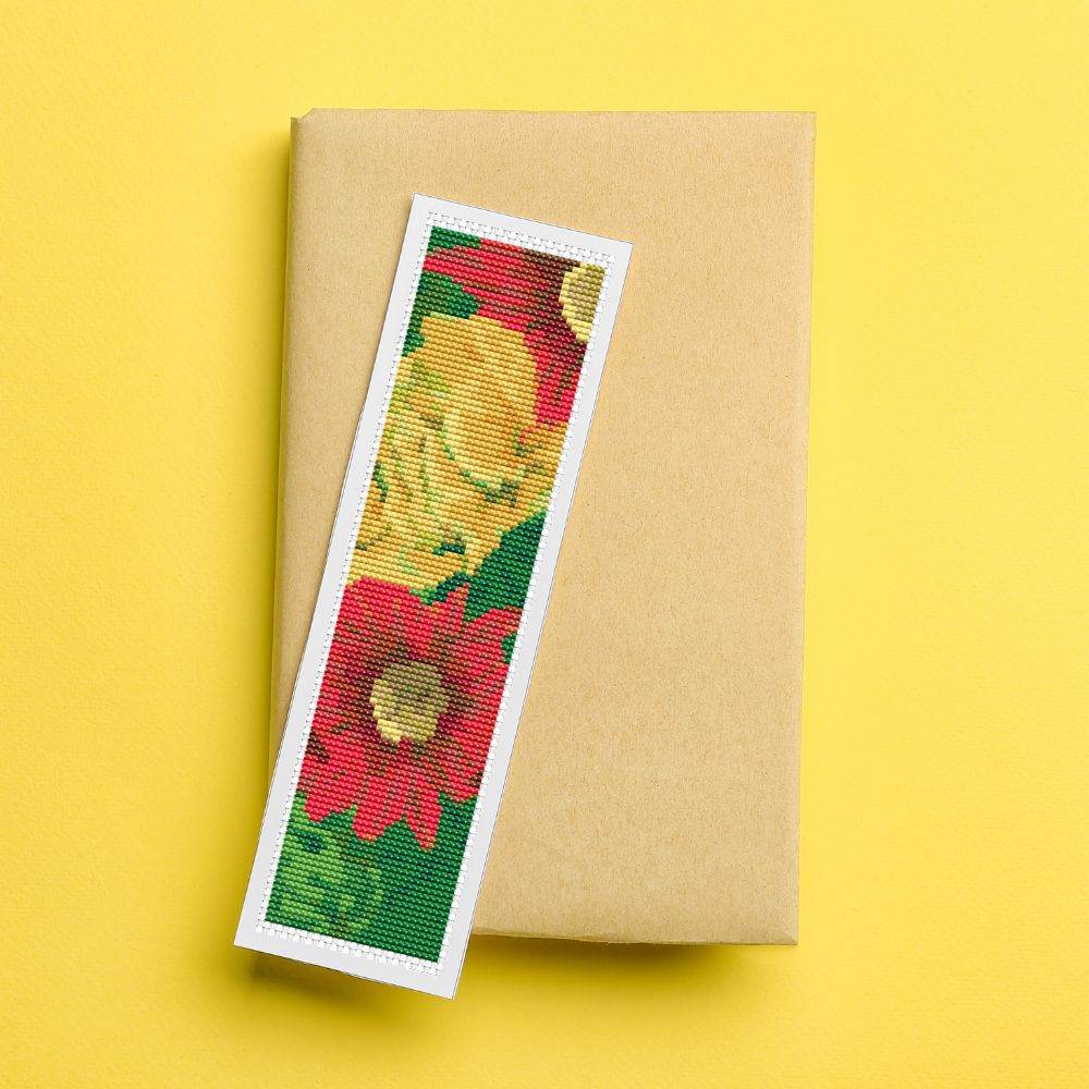 Summer Flowers Bookmark Cross Stitch Kit by The Art of Stitch