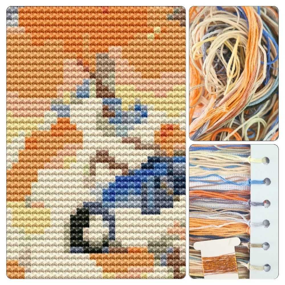 Great Tit on Paulownia Branch Bookmark Cross Stitch Kit