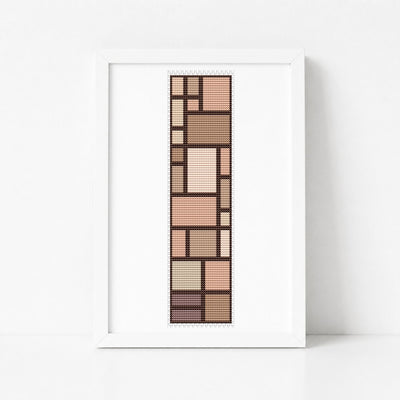 Composition Bookmark Cross Stitch Pattern