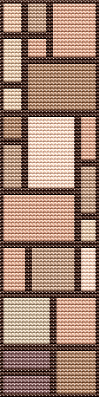 Composition Bookmark Cross Stitch Pattern | Piet Mondrian