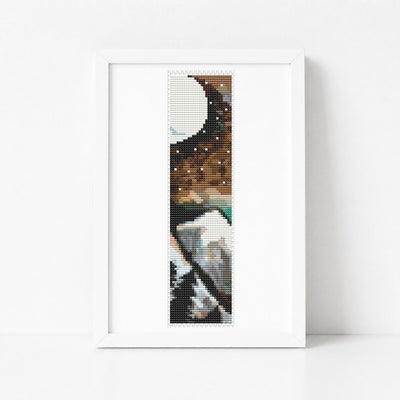 Over the Mountain Bookmark Cross Stitch Pattern