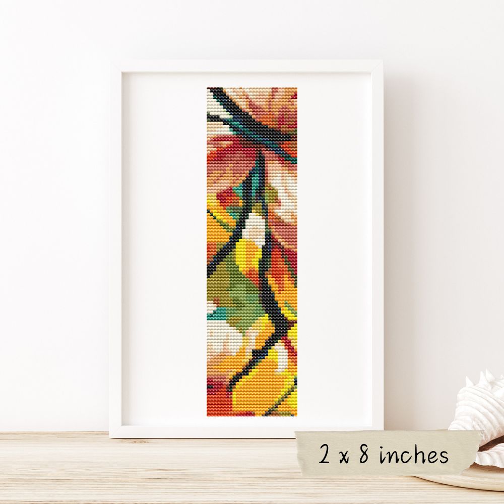 Petals I Bookmark Cross Stitch Pattern | The Art of Stitch