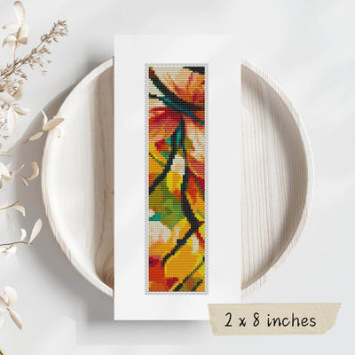 Petals I Bookmark Cross Stitch Pattern
