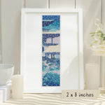 Snow on Lake Bookmark Cross Stitch Pattern by Kawase Hasui