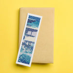Snow on Lake Bookmark Cross Stitch Pattern by Kawase Hasui