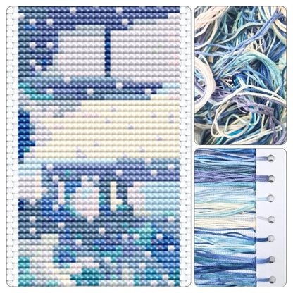Snow on Lake Bookmark Cross Stitch Kit