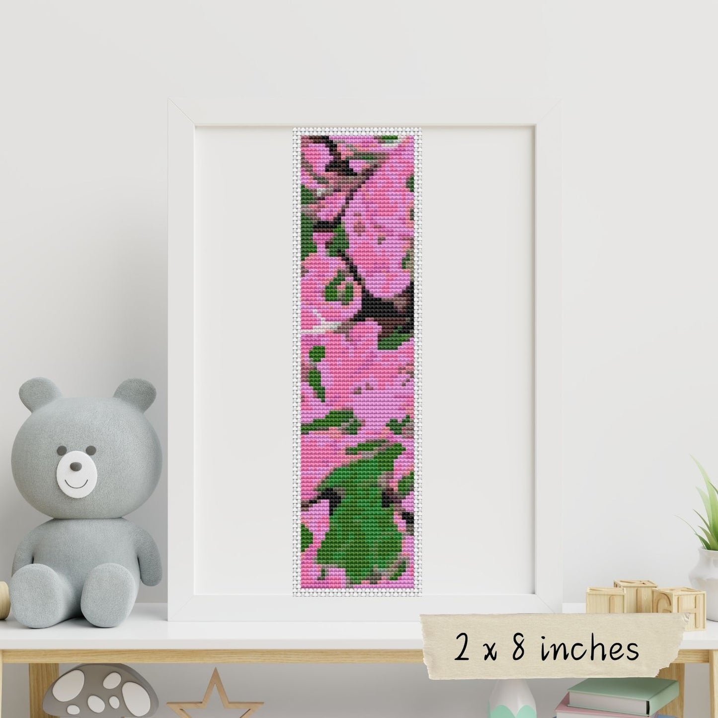 Pink Nova Bookmark Cross Stitch Pattern