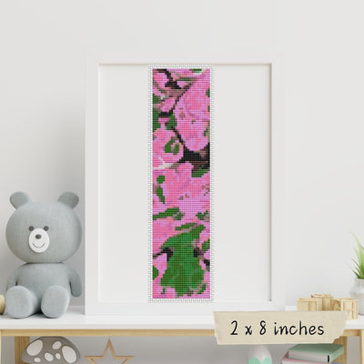 Pink Nova Bookmark Cross Stitch Pattern