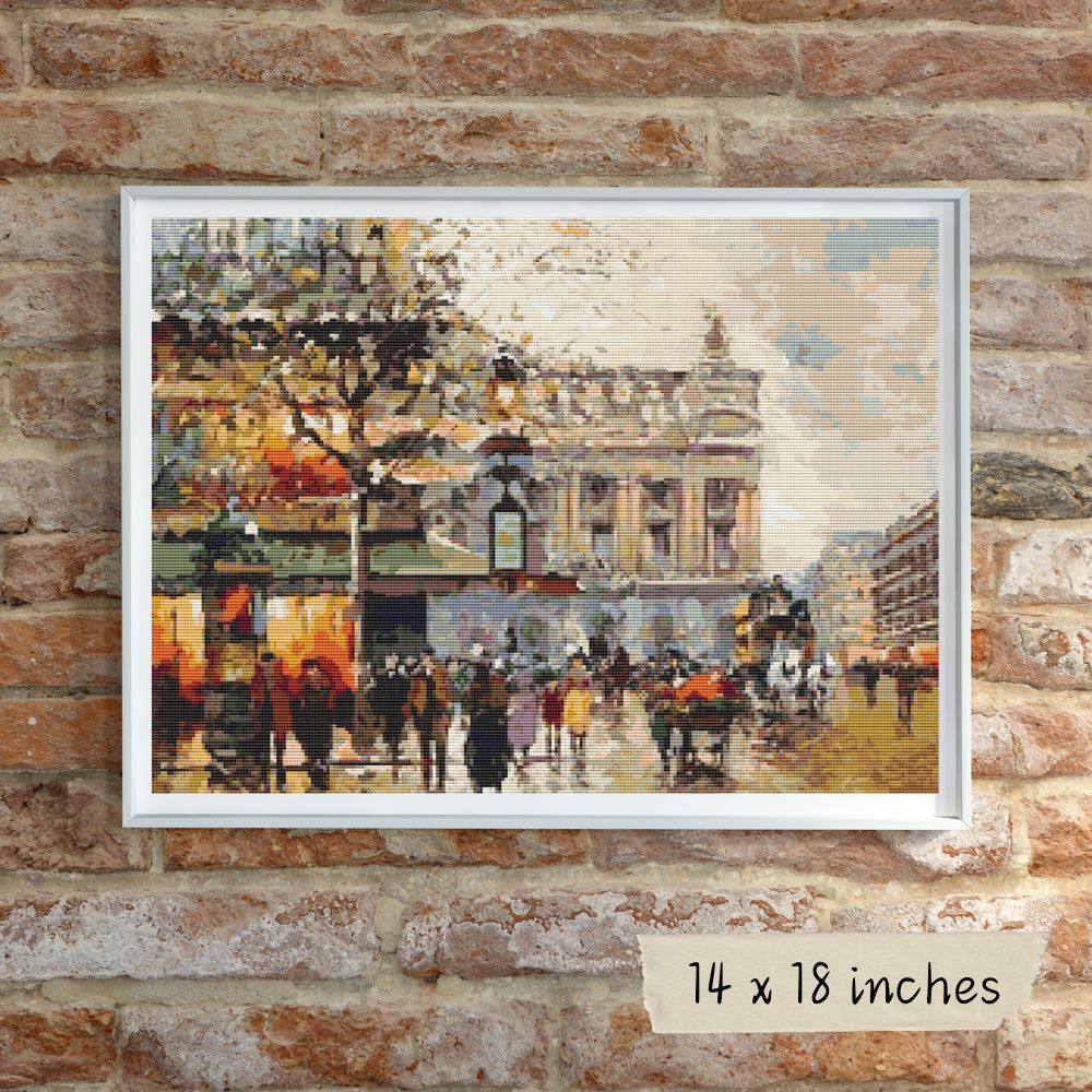 Paris Opera House Cross Stitch Kit | Antoine Blanchard