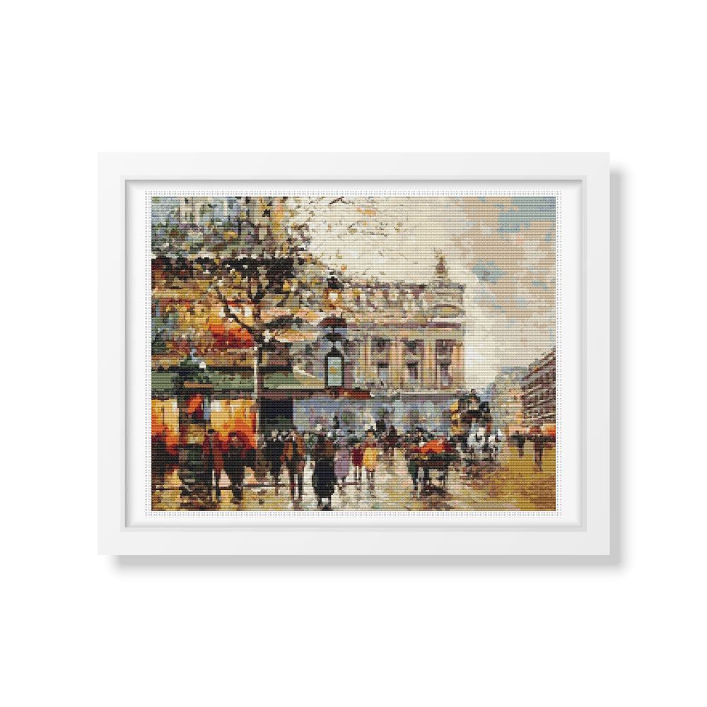 Paris Opera House Cross Stitch Kit | Antoine Blanchard