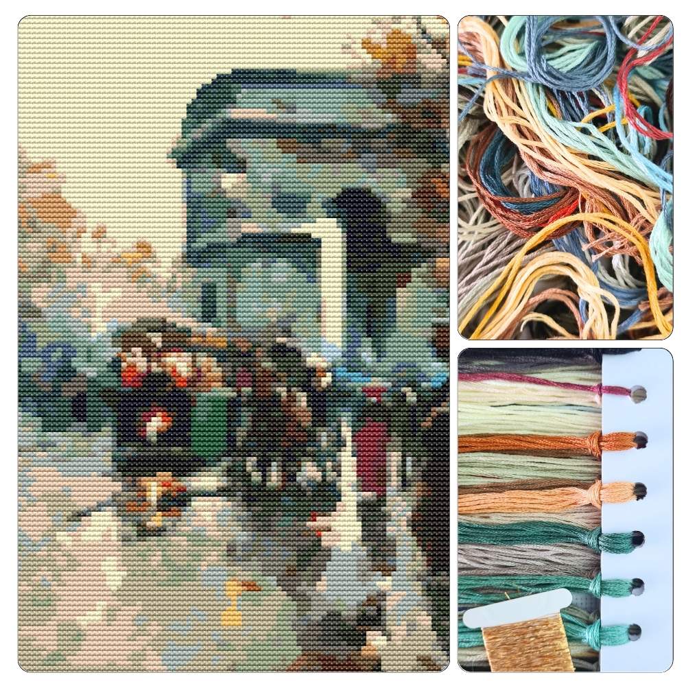 Arc de Triomphe Cross Stitch Kit | Antoine Blanchard