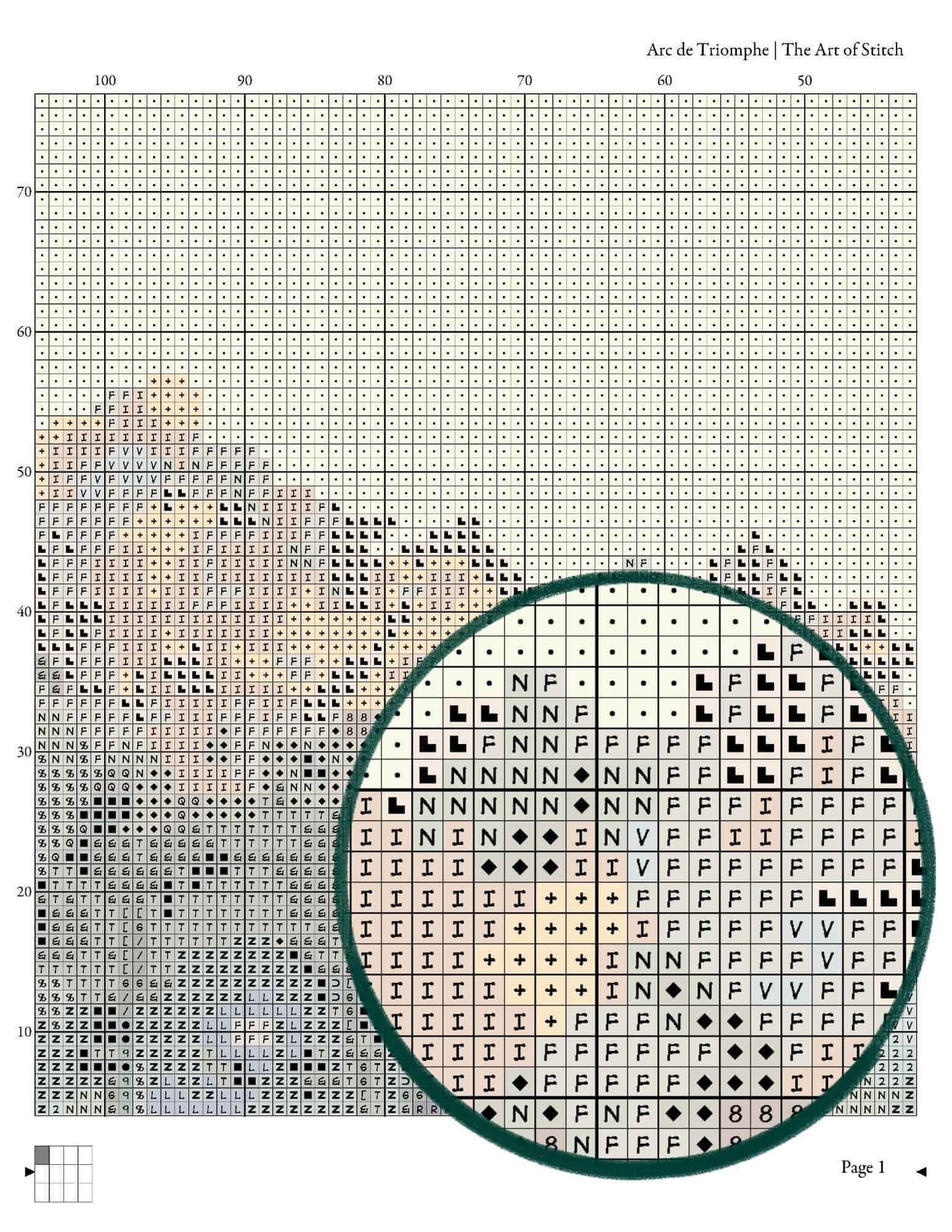 Arc de Triomphe Cross Stitch Kit - Premium Cross Stitch Kit - Antoine Blanchard