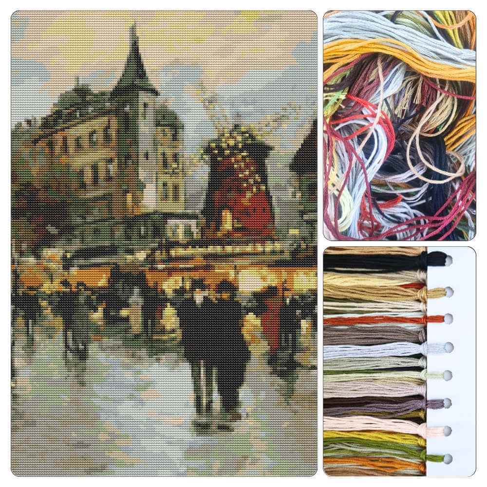 Le Moulin Rouge Cross Stitch Kit