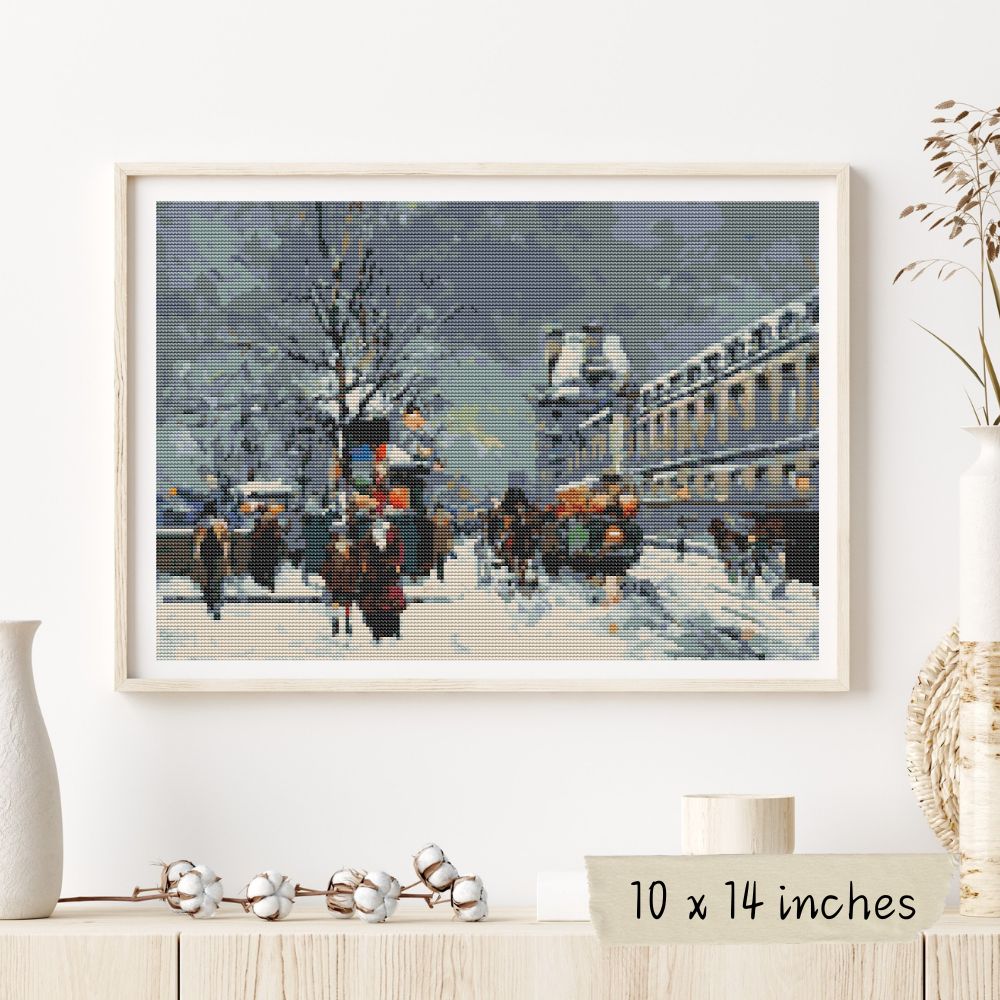 Port St Denis Cross Stitch Kit | Antoine Blanchard