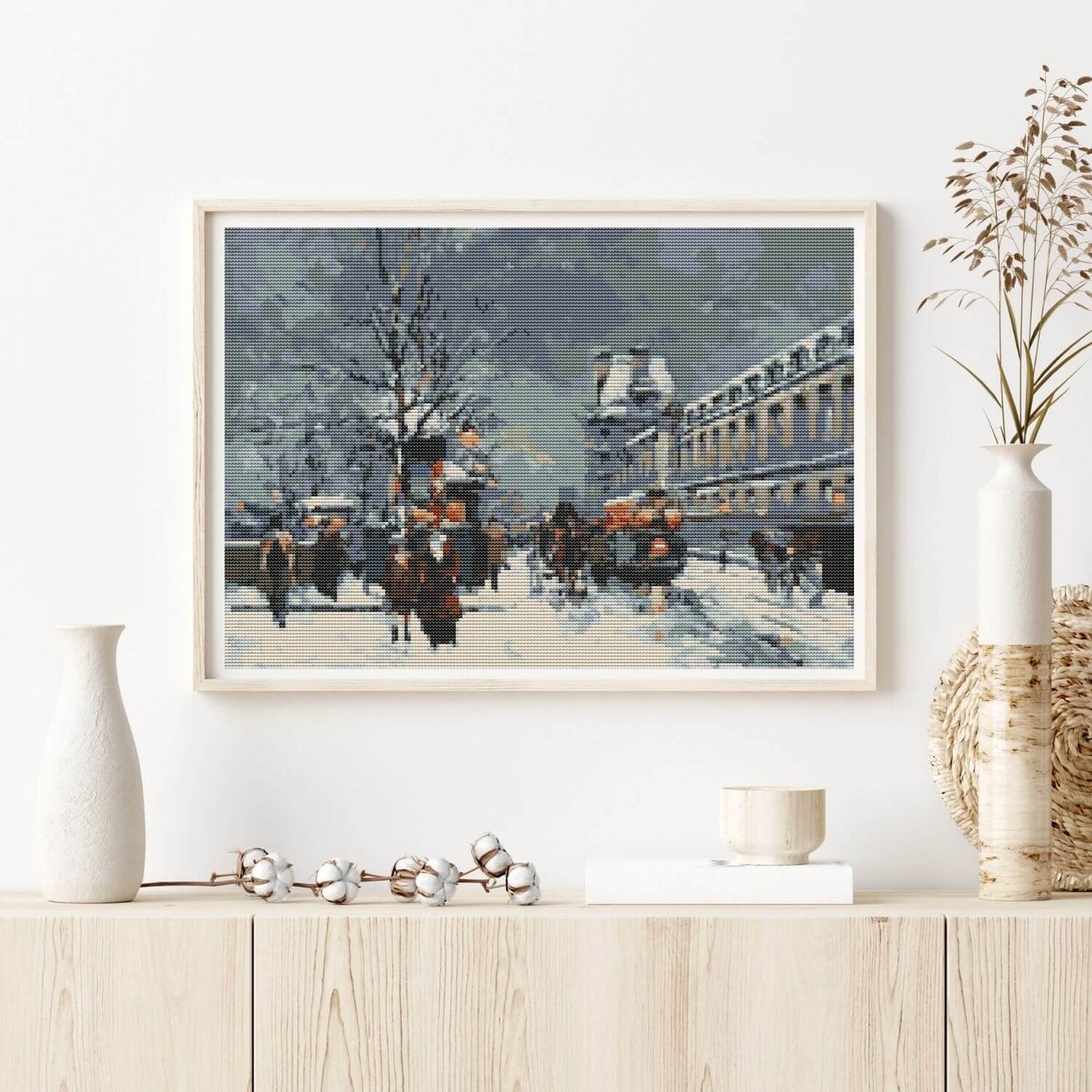 Port St Denis Cross Stitch Kit - Premium Cross Stitch Kit - Antoine Blanchard
