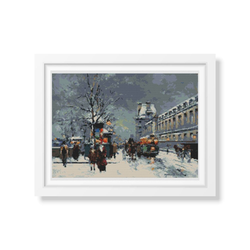 Port St Denis Cross Stitch Kit | Antoine Blanchard