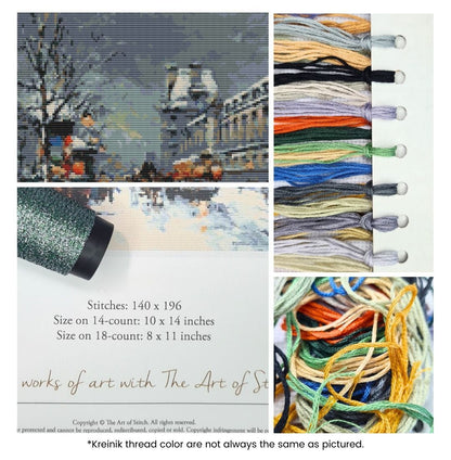 Port St Denis Cross Stitch Kit | Antoine Blanchard